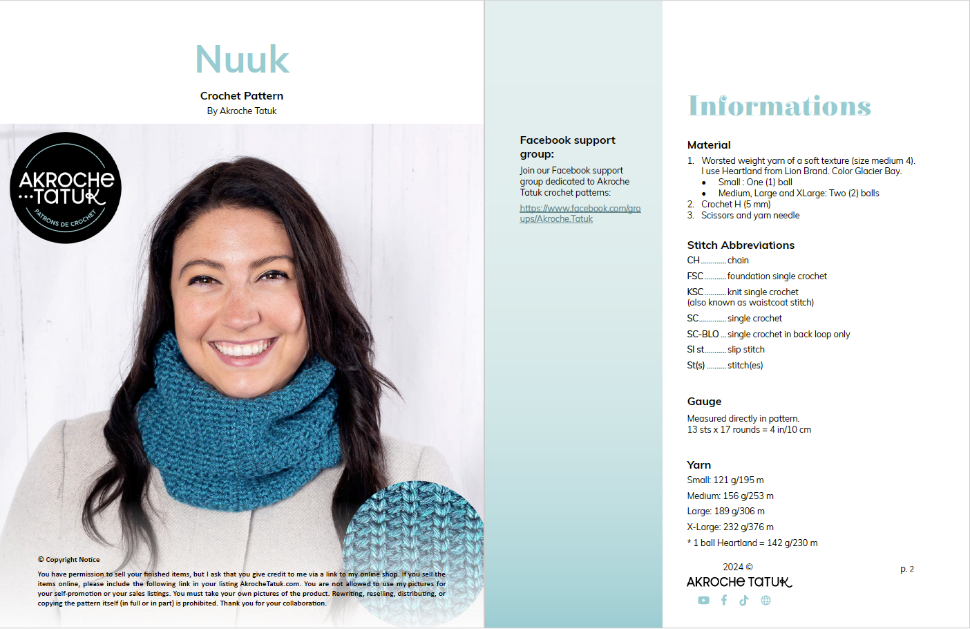 Nuuk - Crochet pattern