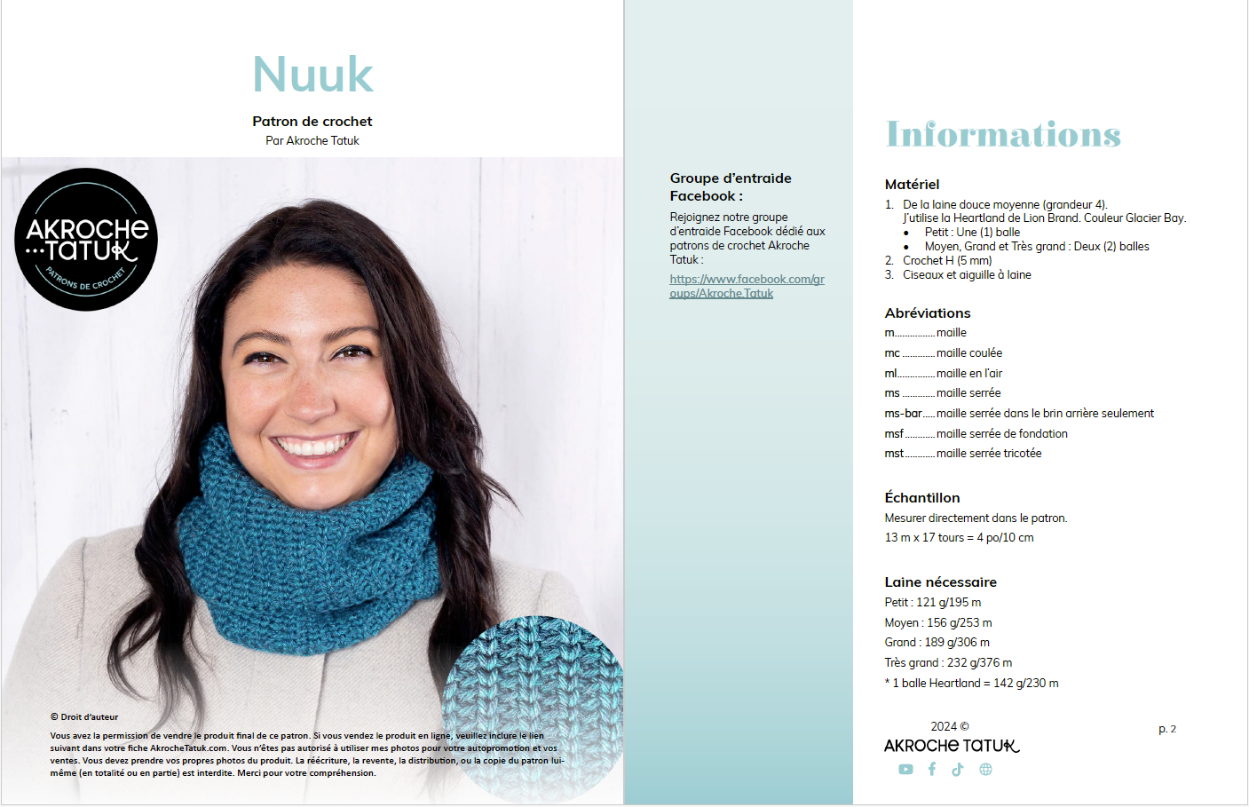 Nuuk - Crochet pattern