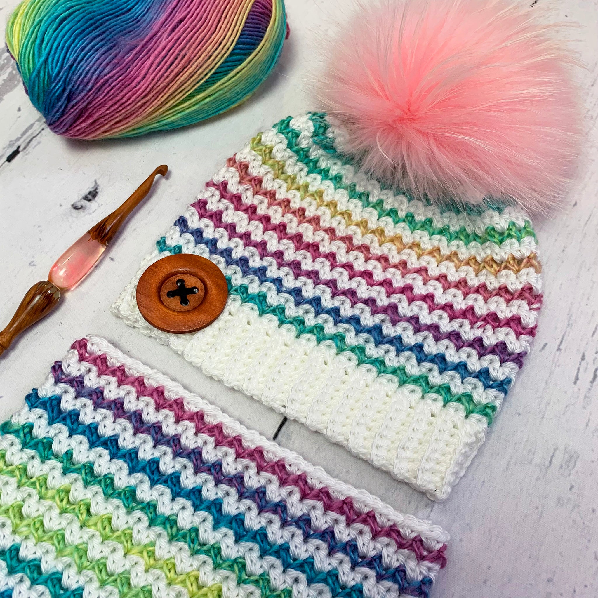 Patron au crochet - Hudson (tuque et cache-cou)