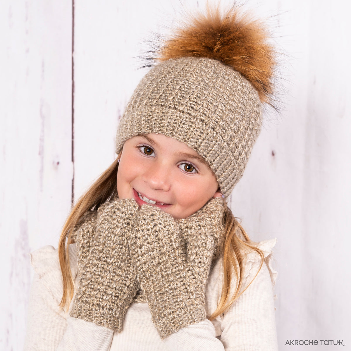 Crochet pattern - Polar Star Mittens