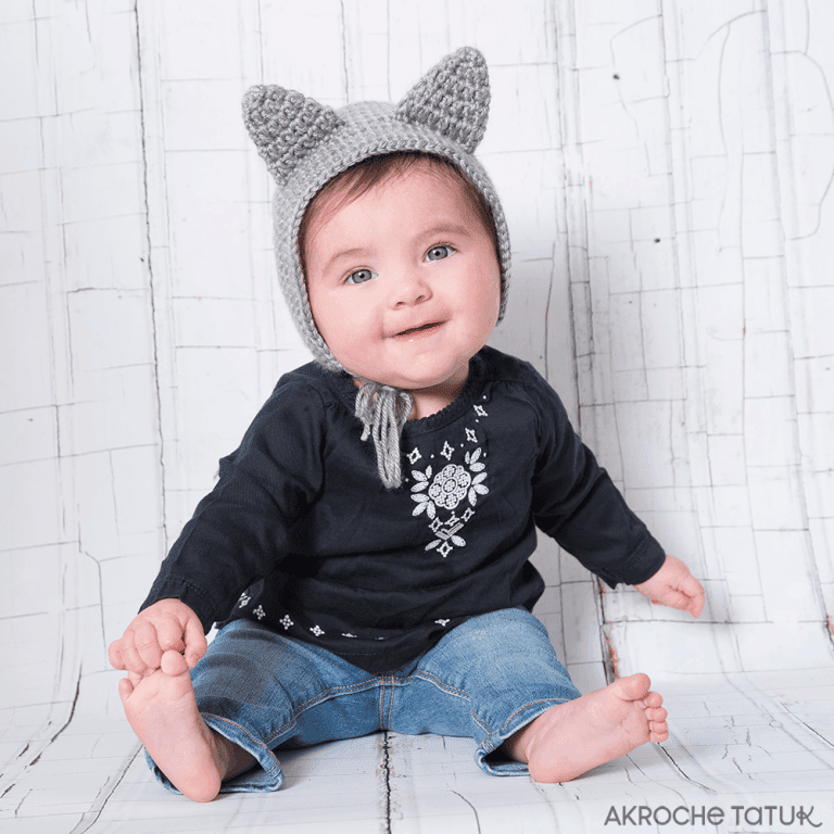 Bear and cat hat — Crochet pattern