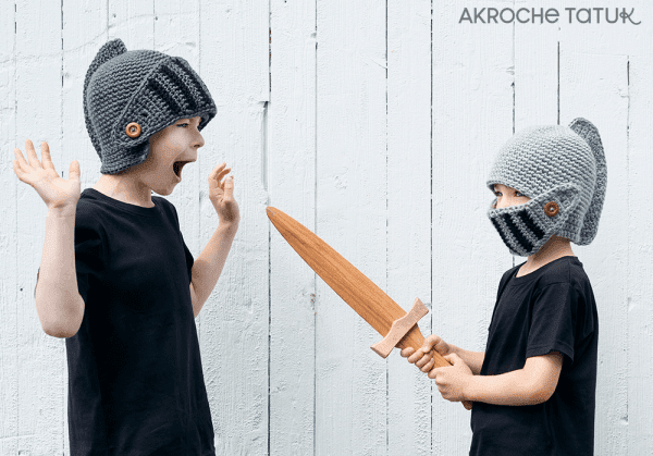 Patron au crochet - Casque Chevalier