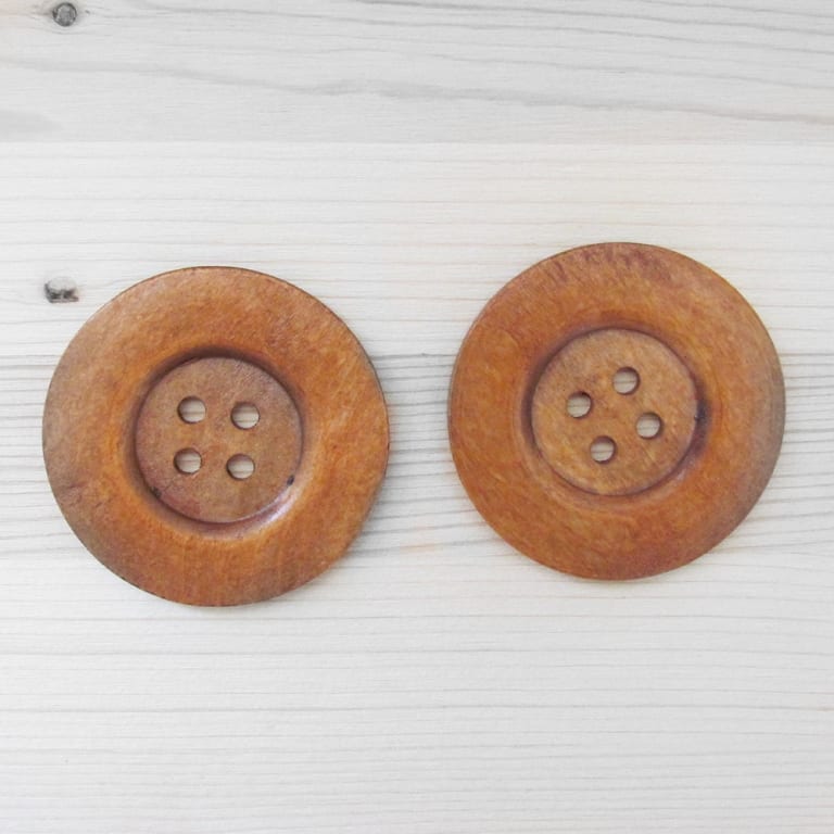 Set of 2x 60 mm buttons
