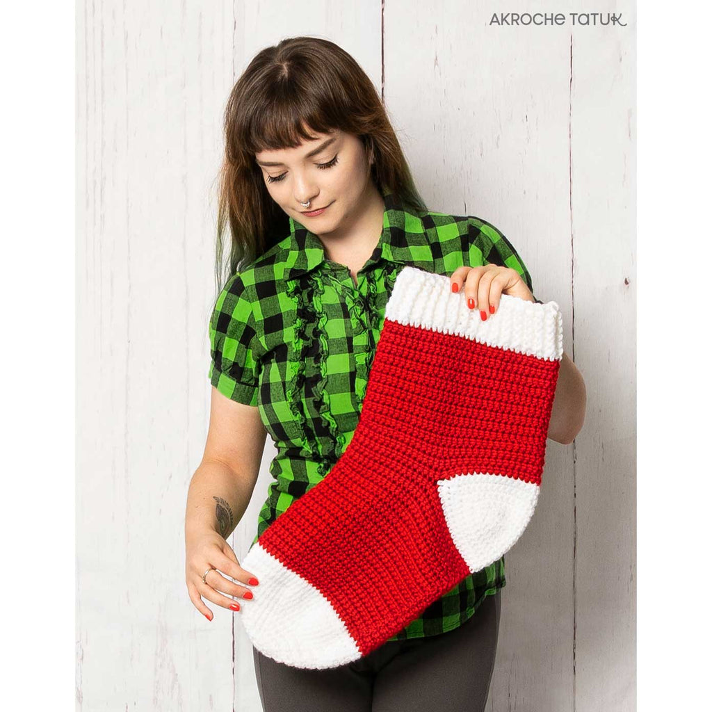 Christmas stocking - Crochet pattern