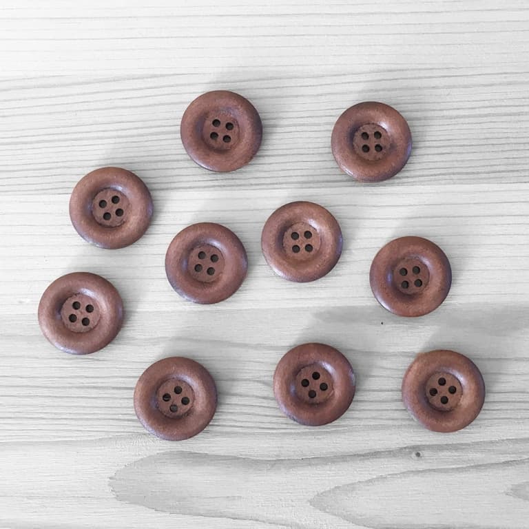 Ensemble de 10 boutons - 25 mm