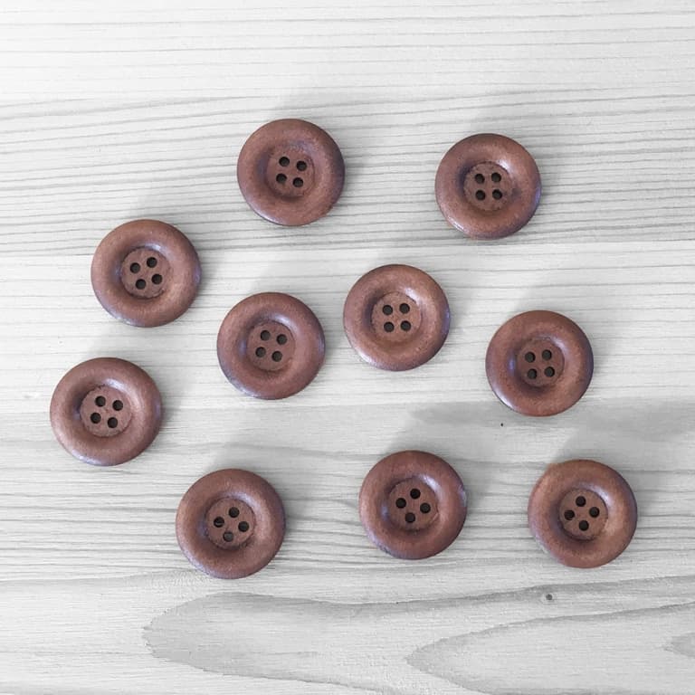 Set of 10x 25 mm buttons